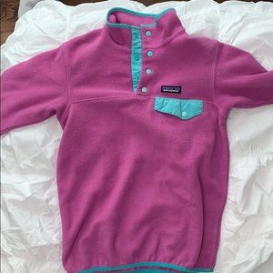 purple/teal womens XXS Patagonia jacket